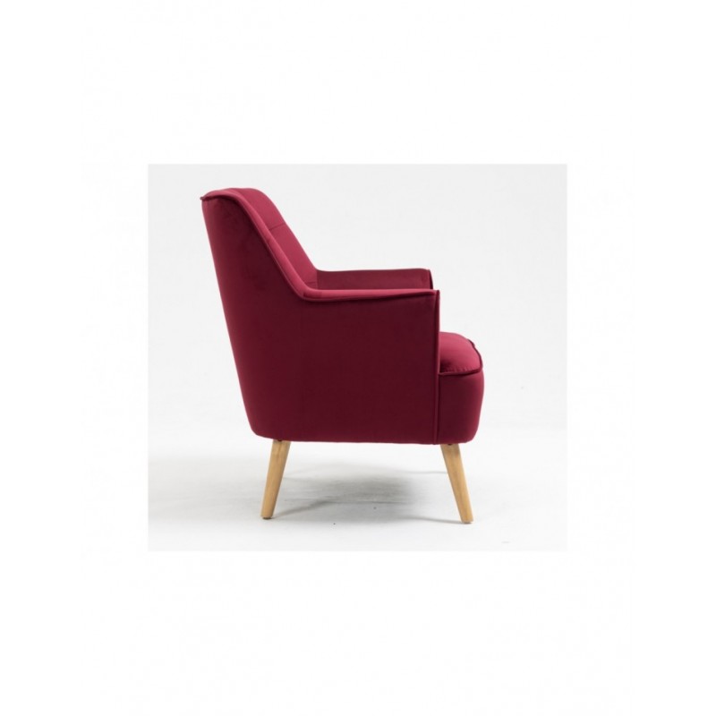 AM Tara Accent Chair Dark Crimson